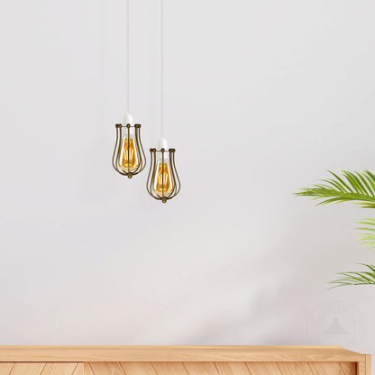 Balloon Design Metal Gold Wall Easy Fit Hanging Cage~2441