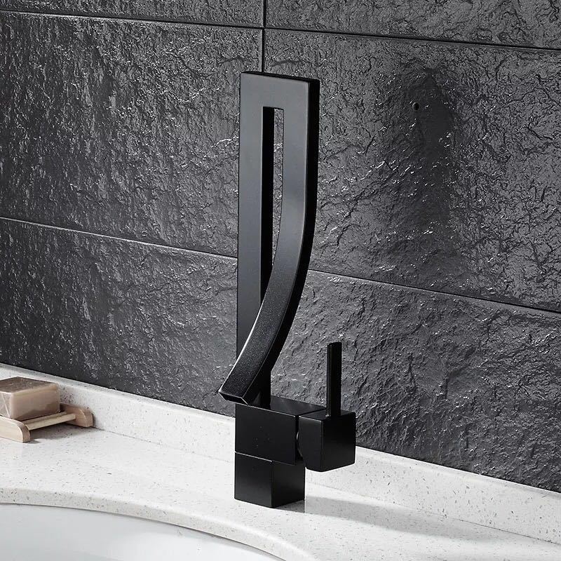 Waterfall Electroplated Basin Faucet