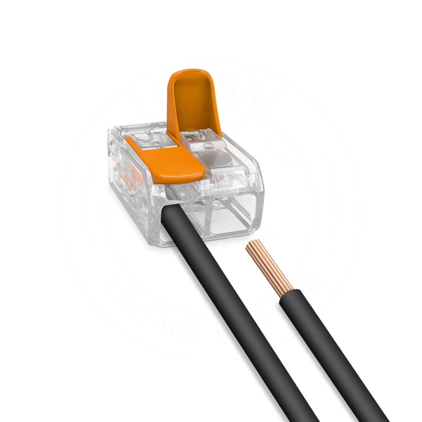 32A Spring Lever Push Fit Wire Connectors 2 Way Wire Connectors~2421