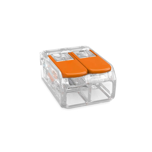 32A Spring Lever Push Fit Wire Connectors 2 Way Wire Connectors~2421