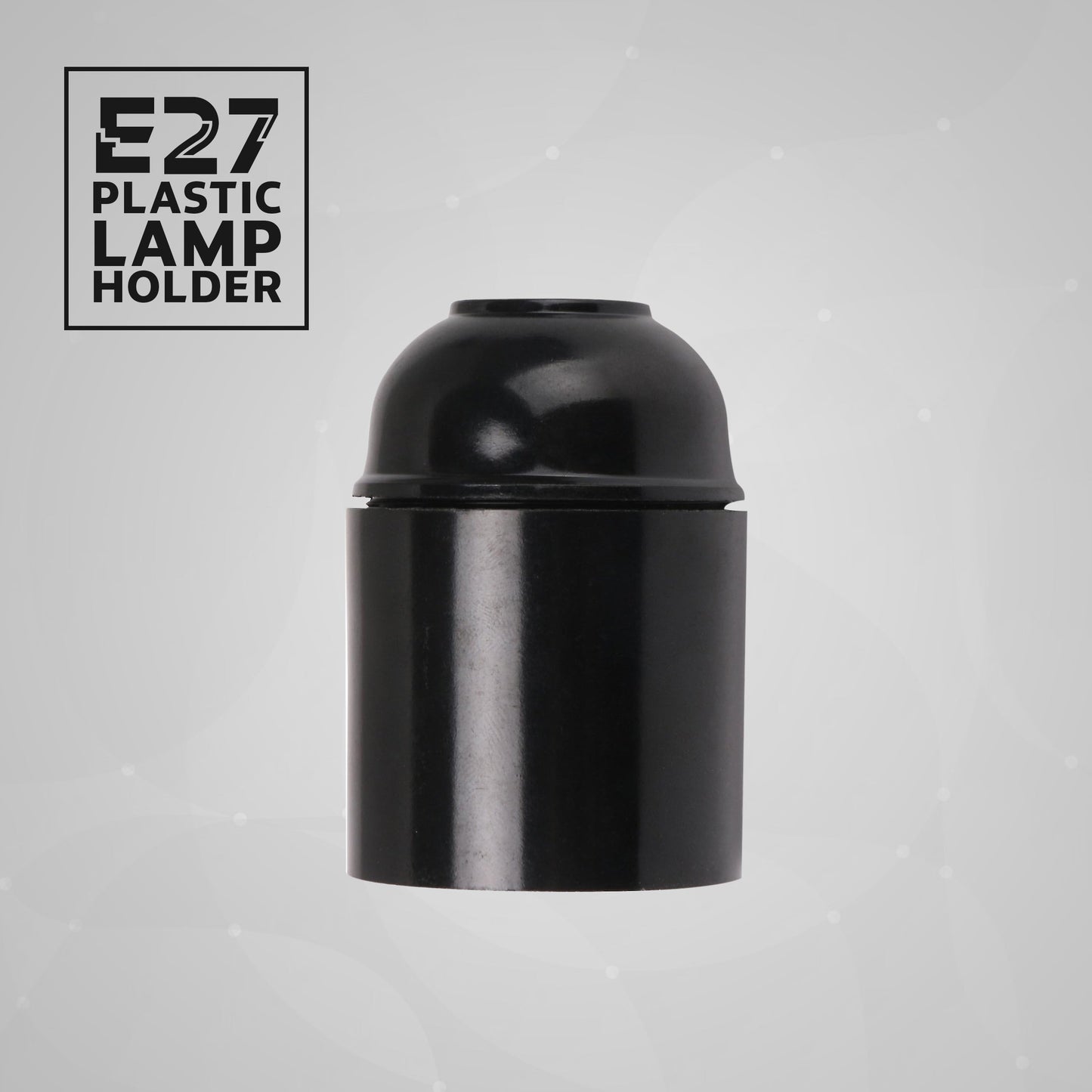 E27 screw Bakelite lamp holder Black ~2988