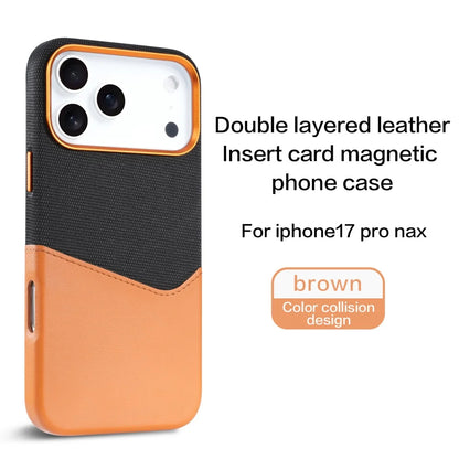 iPhone Leather Fabric Case
