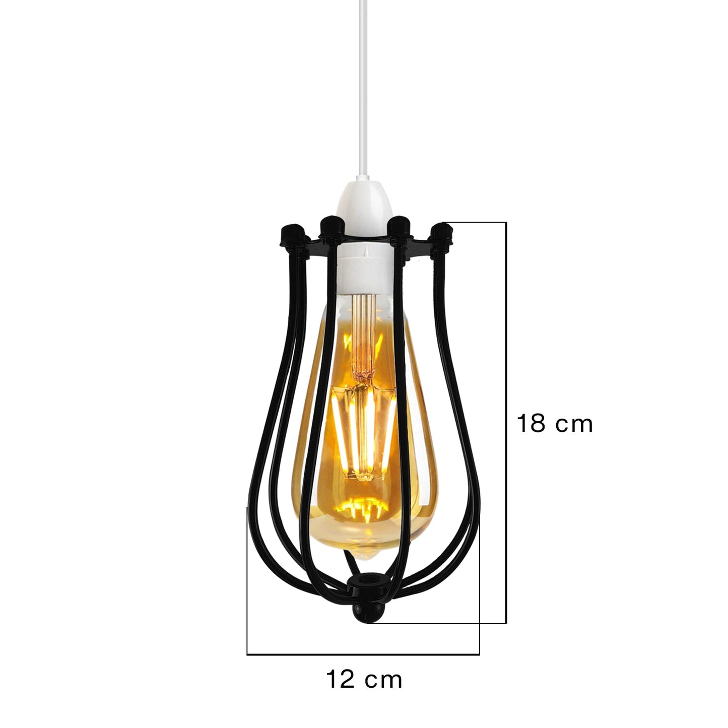 Balloon Design Metal Gold Wall Easy Fit Hanging Cage~2441