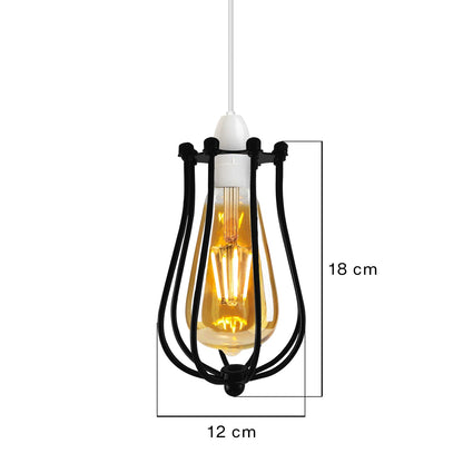 Balloon Design Metal Gold Wall Easy Fit Hanging Cage~2441