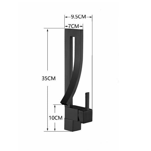 Waterfall Electroplated Basin Faucet