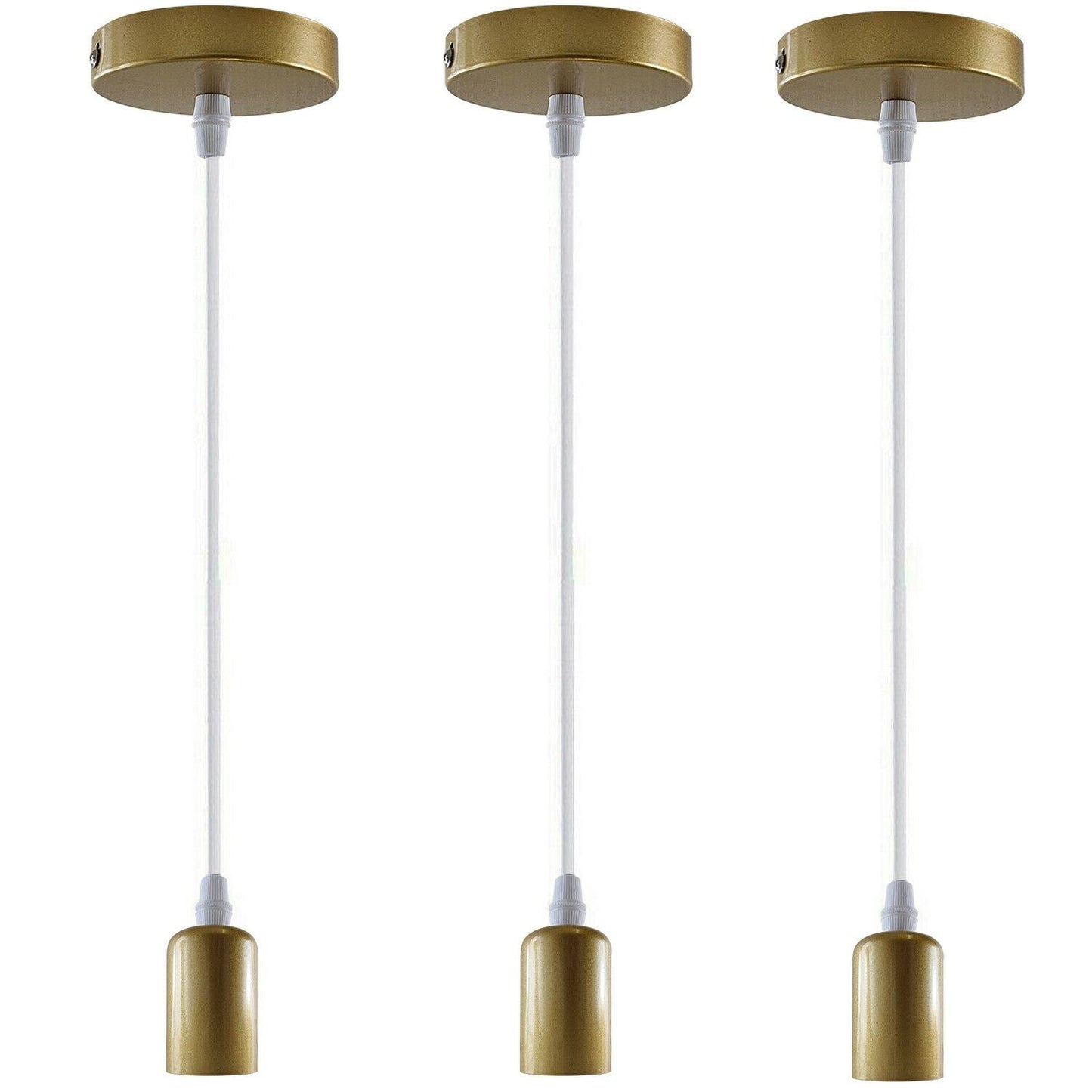 Modern Retro E27 Ceiling Pendant Holder Indoor Hanging Suspension Light Fitting Set~1206