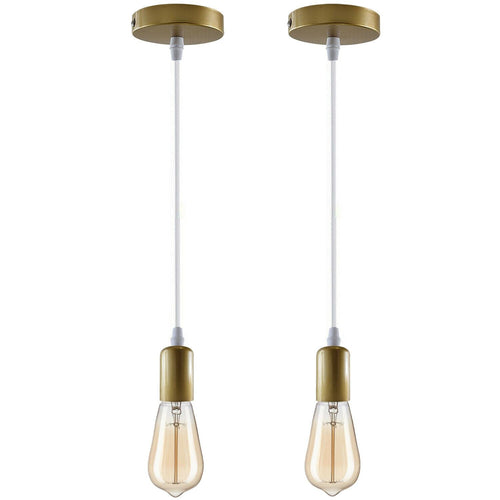 Modern Retro E27 Ceiling Pendant Holder Indoor Hanging Suspension Light Fitting Set~1206